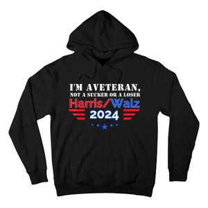 Veteran For Harris Walz For President 2024 Gift Hoodie