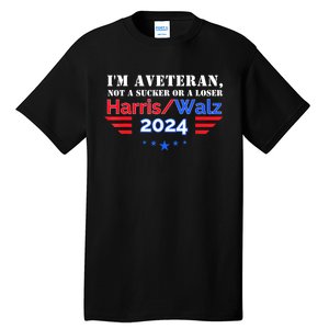 Veteran For Harris Walz For President 2024 Gift Tall T-Shirt