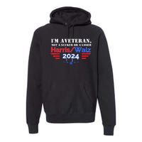 Veteran For Harris Walz For President 2024 Gift Premium Hoodie