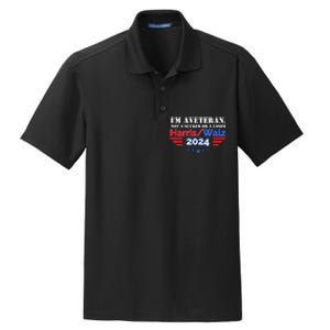 Veteran For Harris Walz For President 2024 Gift Dry Zone Grid Polo