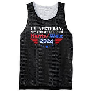 Veteran For Harris Walz For President 2024 Gift Mesh Reversible Basketball Jersey Tank