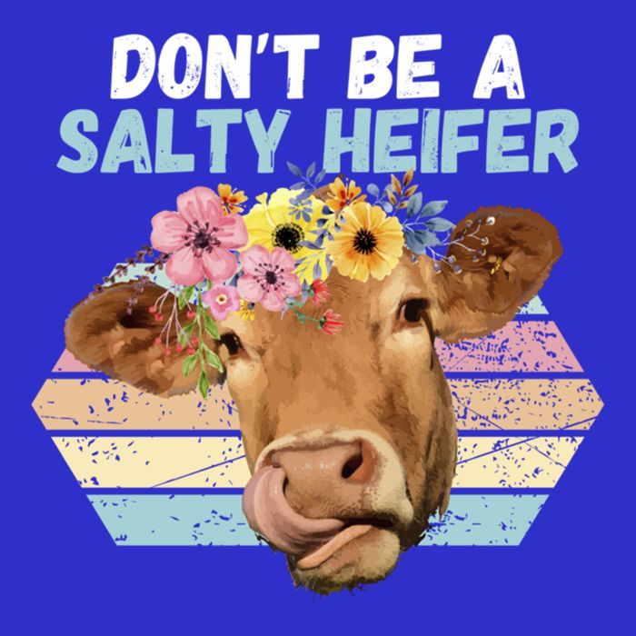 Vintage Farm Humour DonT Be A Salty Heifer Gift Idea Gift Kids T-Shirt