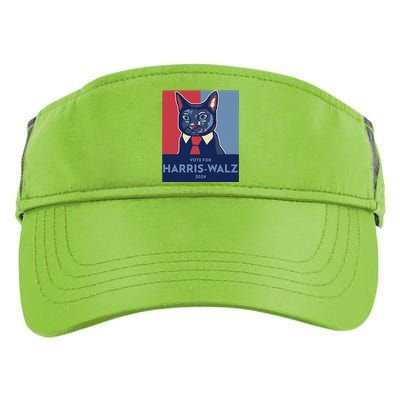 Vote For Harris Waltz 2024 Election Funny Cat Adult Drive Performance Visor