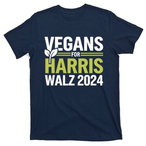 Vegans For Harris Waltz Walz 2024 Vegan For Kamala 2024 T-Shirt