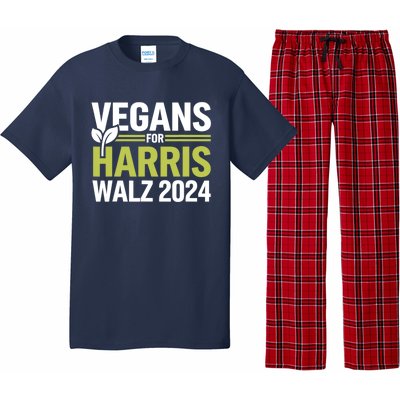 Vegans For Harris Waltz Walz 2024 Vegan For Kamala 2024 Pajama Set