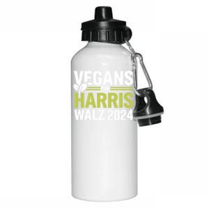 Vegans For Harris Waltz Walz 2024 Vegan For Kamala 2024 Aluminum Water Bottle