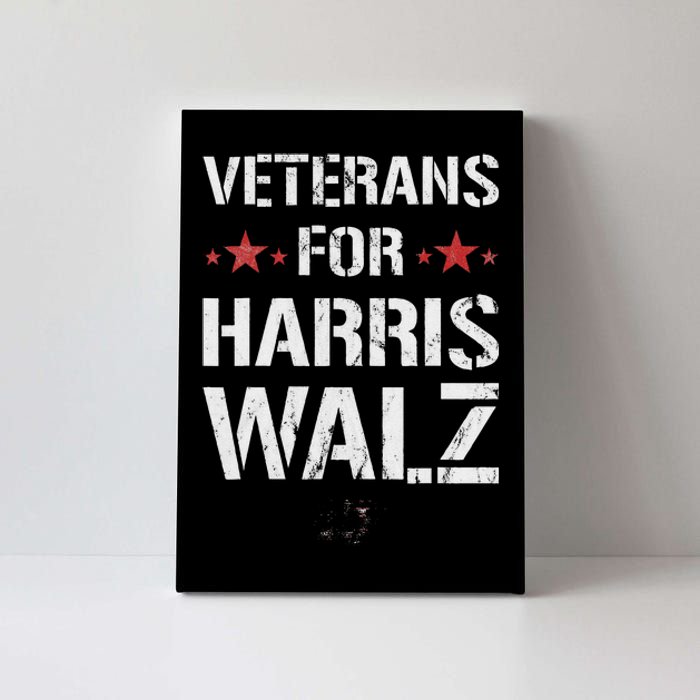 Veterans For Harris 2024 Kamala Harris Tim Walz Veteran Usa Canvas