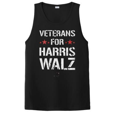 Veterans For Harris 2024 Kamala Harris Tim Walz Veteran Usa PosiCharge Competitor Tank