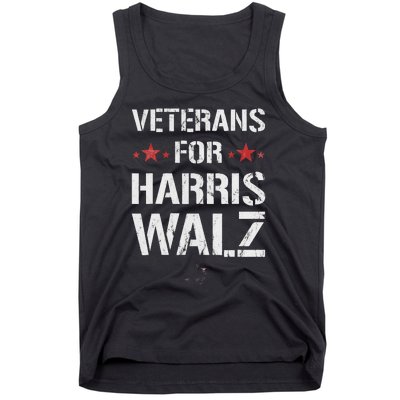 Veterans For Harris 2024 Kamala Harris Tim Walz Veteran Usa Tank Top