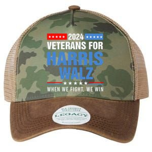 Veterans For Harris Walz 2024 Presidential Campaign Legacy Tie Dye Trucker Hat