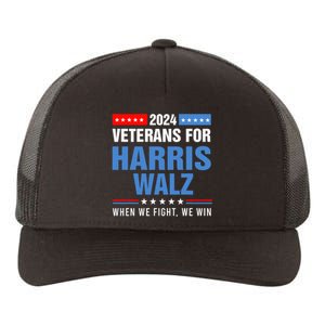 Veterans For Harris Walz 2024 Presidential Campaign Yupoong Adult 5-Panel Trucker Hat