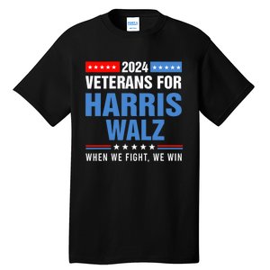 Veterans For Harris Walz 2024 Presidential Campaign Tall T-Shirt