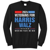 Veterans For Harris Walz 2024 Presidential Campaign Sweatshirt