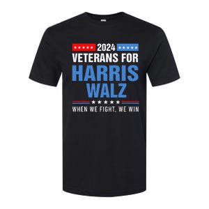 Veterans For Harris Walz 2024 Presidential Campaign Softstyle CVC T-Shirt