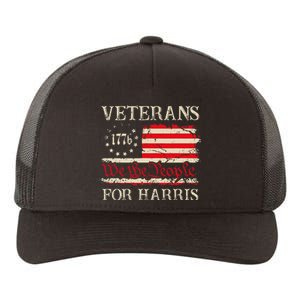 Veterans For Harris We The People 1776 Flag Kamala Harris Yupoong Adult 5-Panel Trucker Hat