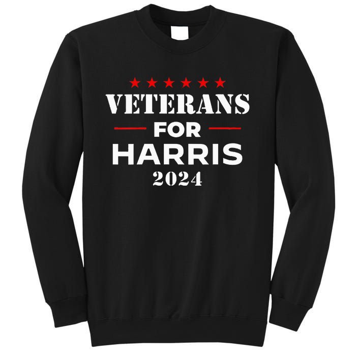 Veterans For Harris 2024 Kamala Harris Veteran Usa Sweatshirt