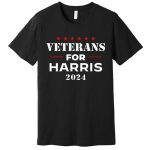 Veterans For Harris 2024 Kamala Harris Veteran Usa Premium T-Shirt