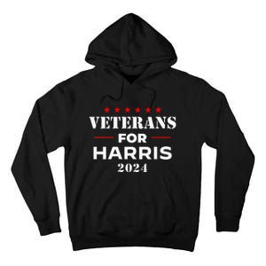 Veterans For Harris 2024 Kamala Harris Veteran Usa Tall Hoodie