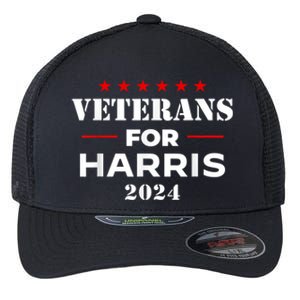 Veterans For Harris 2024 Kamala Harris Veteran Usa Flexfit Unipanel Trucker Cap