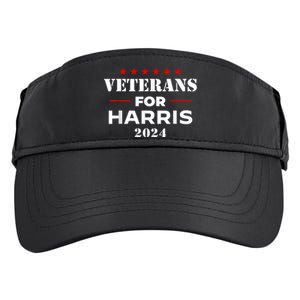 Veterans For Harris 2024 Kamala Harris Veteran Usa Adult Drive Performance Visor