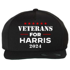 Veterans For Harris 2024 Kamala Harris Veteran Usa Wool Snapback Cap