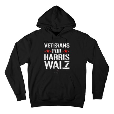 Veterans For Harris 2024 Kamala Harris Tim Walz Veteran Usa Hoodie