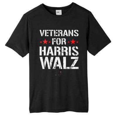 Veterans For Harris 2024 Kamala Harris Tim Walz Veteran Usa Tall Fusion ChromaSoft Performance T-Shirt