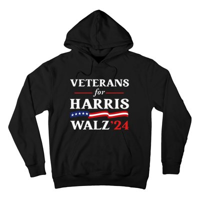 Veterans For Harris Walz 2024 Vote Tim Walz Kamala Harris Hoodie