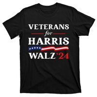 Veterans For Harris Walz 2024 Vote Tim Walz Kamala Harris T-Shirt