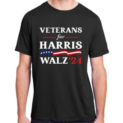 Veterans For Harris Walz 2024 Vote Tim Walz Kamala Harris Adult ChromaSoft Performance T-Shirt