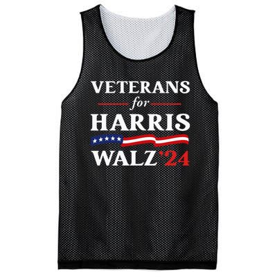 Veterans For Harris Walz 2024 Vote Tim Walz Kamala Harris Mesh Reversible Basketball Jersey Tank