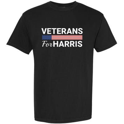 Veterans For Harris 2024 Military Vets Kamala Harris Garment-Dyed Heavyweight T-Shirt