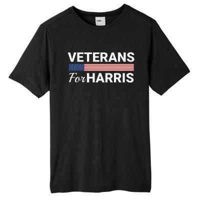 Veterans For Harris 2024 Military Vets Kamala Harris Tall Fusion ChromaSoft Performance T-Shirt