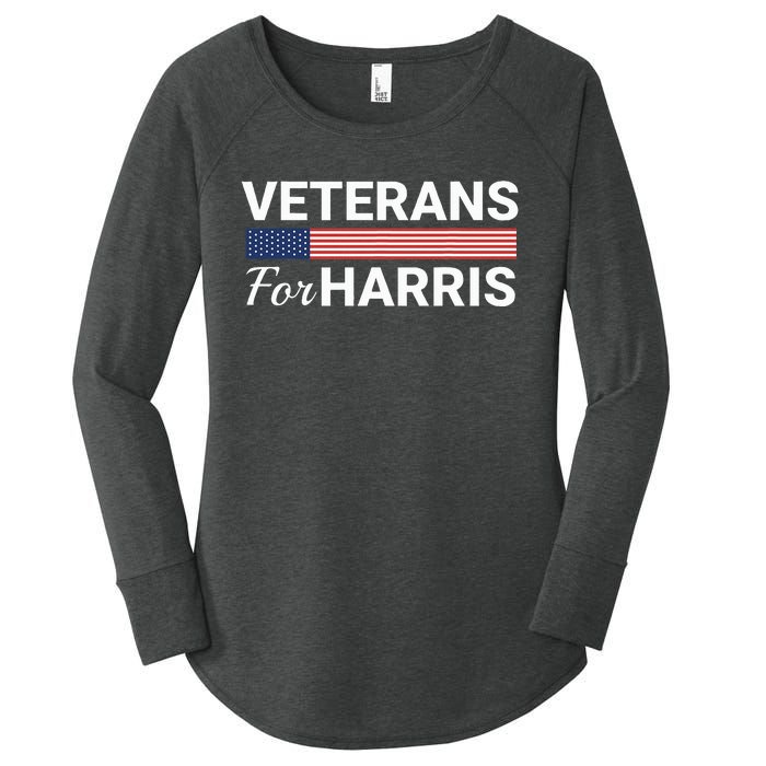 Veterans For Harris 2024 Military Vets Kamala Harris Women's Perfect Tri Tunic Long Sleeve Shirt