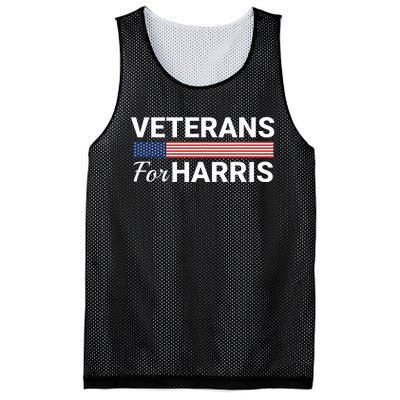 Veterans For Harris 2024 Military Vets Kamala Harris Mesh Reversible Basketball Jersey Tank