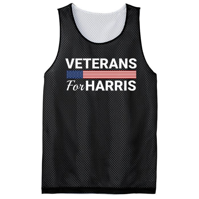 Veterans For Harris 2024 Military Vets Kamala Harris Mesh Reversible Basketball Jersey Tank