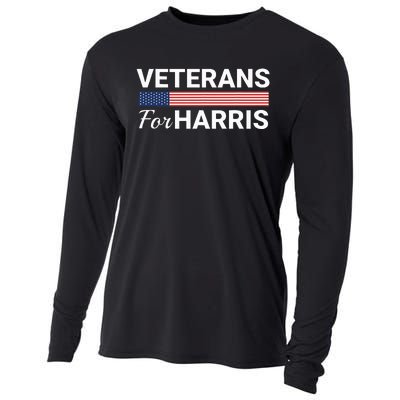 Veterans For Harris 2024 Military Vets Kamala Harris Cooling Performance Long Sleeve Crew