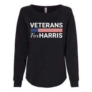 Veterans For Harris 2024 Military Vets Kamala Harris Womens California Wash Sweatshirt