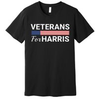 Veterans For Harris 2024 Military Vets Kamala Harris Premium T-Shirt