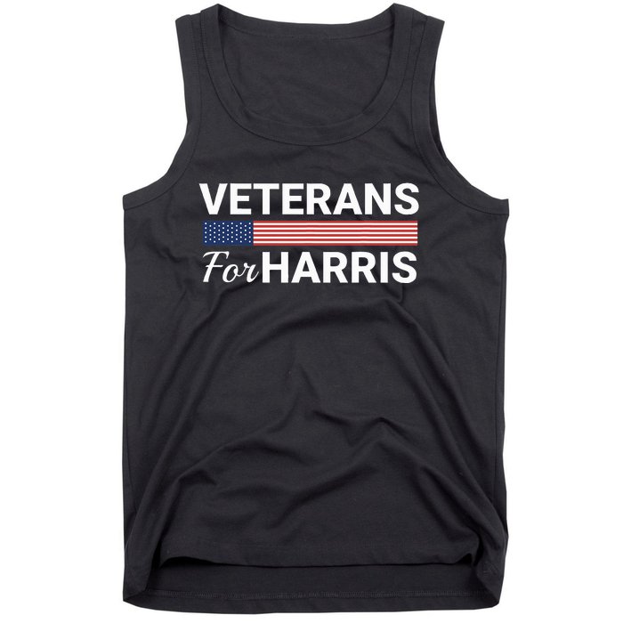 Veterans For Harris 2024 Military Vets Kamala Harris Tank Top