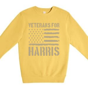 Veterans For Harris 2024 Premium Crewneck Sweatshirt