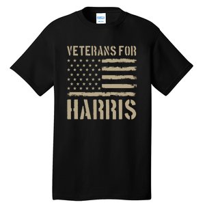 Veterans For Harris 2024 Tall T-Shirt