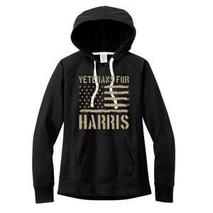 Veterans For Harris 2024 Women's Fleece Hoodie