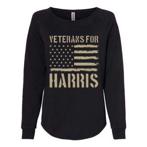 Veterans For Harris 2024 Womens California Wash Sweatshirt