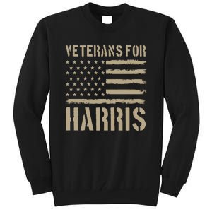 Veterans For Harris 2024 Tall Sweatshirt