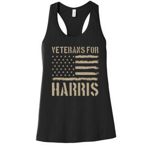 Veterans For Harris 2024 Women's Racerback Tank