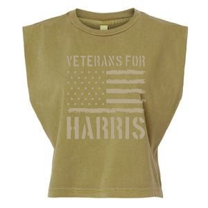 Veterans For Harris 2024 Garment-Dyed Women's Muscle Tee