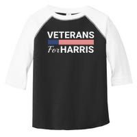 Veterans For Harris 2024 Military Vets Kamala Harris Toddler Fine Jersey T-Shirt