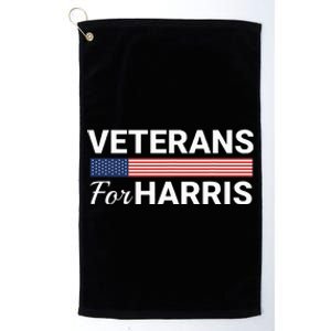 Veterans For Harris 2024 Military Vets Kamala Harris Platinum Collection Golf Towel