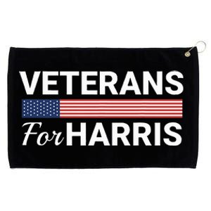 Veterans For Harris 2024 Military Vets Kamala Harris Grommeted Golf Towel